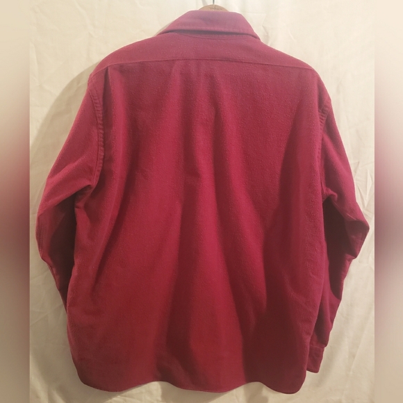 L.L. Bean Vintage Men's Flannel Button Down Shirt Thick Chamios Cloth Large - Picture 3 of 6